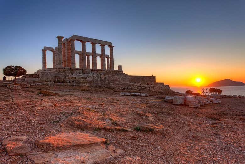 Coucher de soleil au Cap Sounion