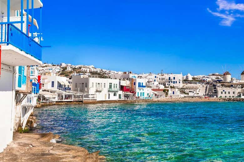 Mykonos, une des îles de l'archipel de las Cyclades