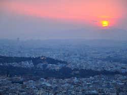 Le Lycabette, vue