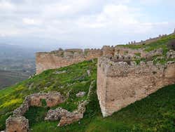 Corinthe, vue de l'Acrocorinthe