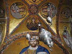 Monastère d'Osiou Louka, mosaïque