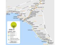Plan du tramway d'Athènes